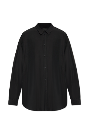 Tシャツ・カットソー Saint Laurent SS24 Silk shirt (788143Y015O 1000) Saint Laurent t-shirt | Saint Laurent | OTTODISANPIETRO